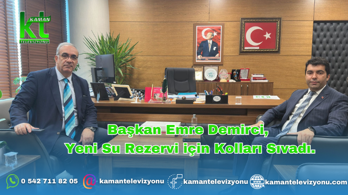 Başkan Demirci, Yeni Su Rezervi için Kolları Sıvadı.