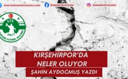 Kırşehirspor’da Neler Oluyor?