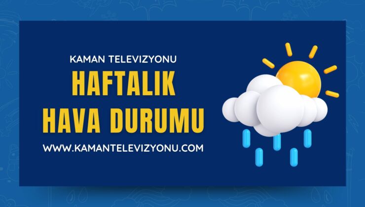 Kırşehir ve İlçeleri Haftalık Hava Durumu Raporu