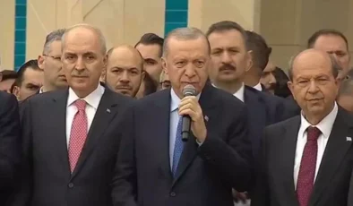 Cumhurbaşkanı Erdoğan’dan KKTC mesajı! Açılışta son noktayı koydu: “Kardeşliğimizi bozmaya çalışanlar başarılı olamayacak”