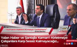 Yalan Haber ve Şantajla Kaman’ı Kirletmeye Çalışanlara Karşı Sessiz Kalmayacağız…